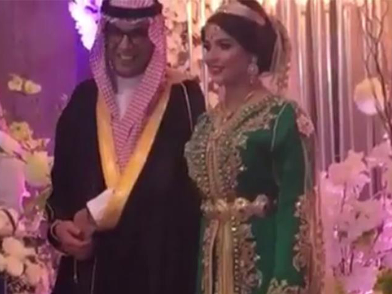 اضغط لمشاهدة الفيديو: 10 رجال لحمل هدايا عريس سعودي لعروسه المغربية